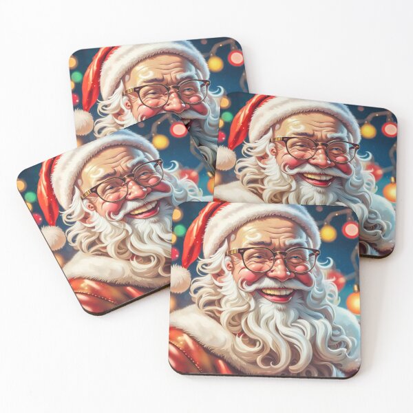 Artikelvorschau, Vintage Retro Weihnachtsmann - Papa Noel - Holly Jolly - Joyeux Noel - Frohe Weihnachten entworfen und verkauft von MyArt23.
