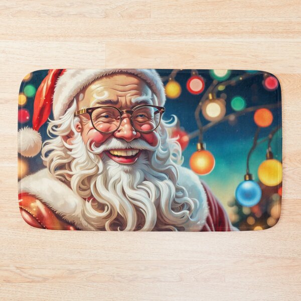 Item preview, Vintage Retro Santa Clause - Papa Noel - Holly Jolly - Joyeux Noel - Merry Christmas designed and sold by MyArt23.