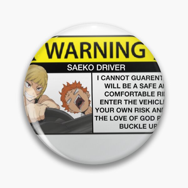 Item preview, Saeko Car Warning designed and sold by PricklyPoppy.