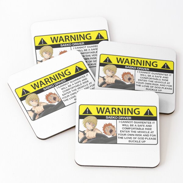 Item preview, Saeko Car Warning designed and sold by PricklyPoppy.