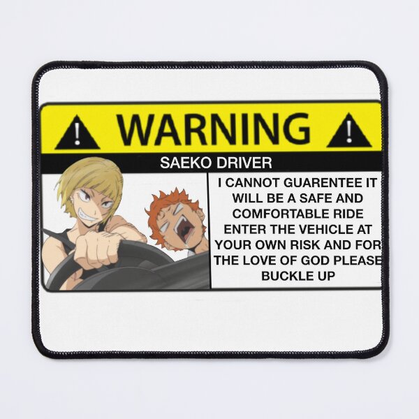 Item preview, Saeko Car Warning designed and sold by PricklyPoppy.