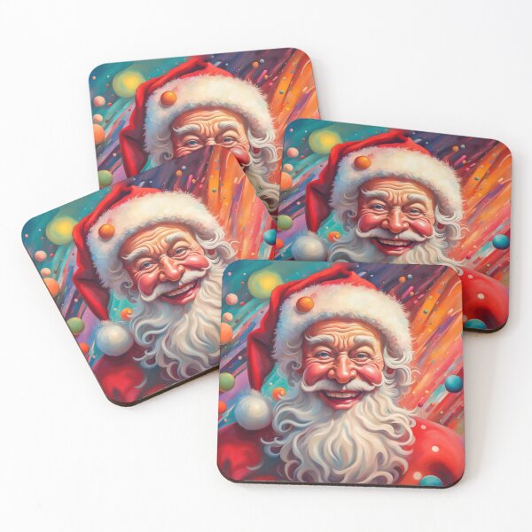 Artikelvorschau, Vintage Retro Weihnachtsmann - Papa Noel - Holly Jolly - Joyeux Noel - Frohe Weihnachten entworfen und verkauft von MyArt23.