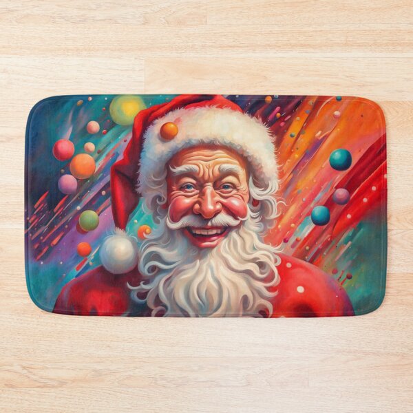 Item preview, Vintage Retro Santa Clause - Papa Noel - Holly Jolly - Joyeux Noel - Merry Christmas designed and sold by MyArt23.