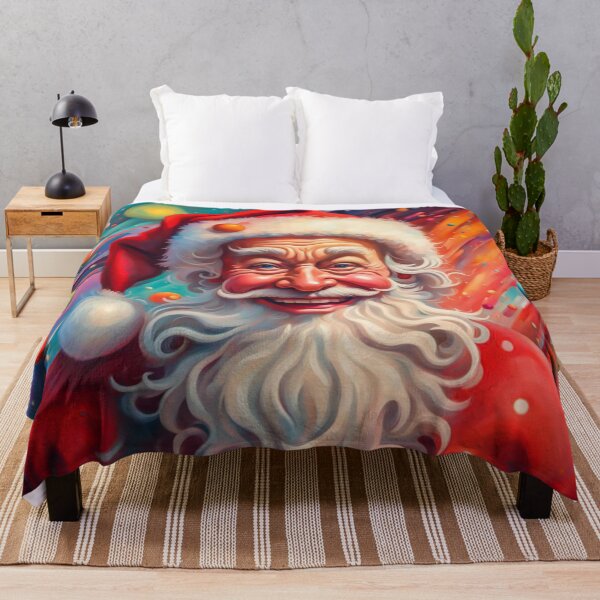 Item preview, Vintage Retro Santa Clause - Papa Noel - Holly Jolly - Joyeux Noel - Merry Christmas designed and sold by MyArt23.