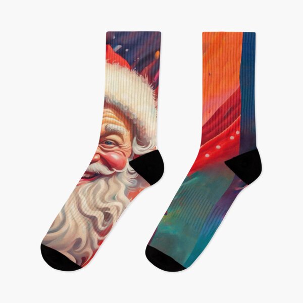 Item preview, Vintage Retro Santa Clause - Papa Noel - Holly Jolly - Joyeux Noel - Merry Christmas designed and sold by MyArt23.