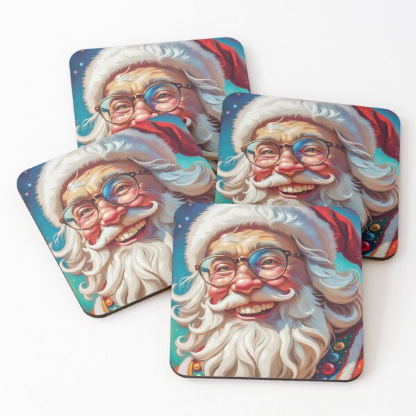 Artikelvorschau, Vintage Retro Weihnachtsmann - Papa Noel - Holly Jolly - Joyeux Noel - Frohe Weihnachten entworfen und verkauft von MyArt23.
