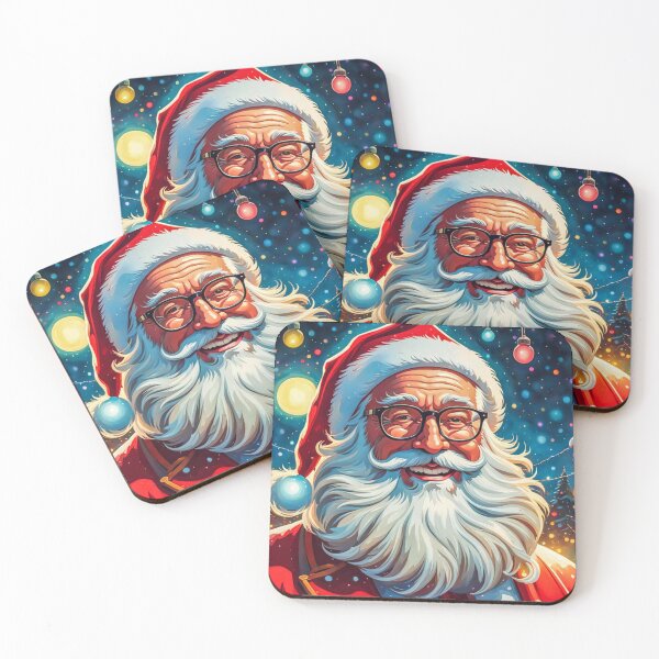 Artikelvorschau, Vintage Retro Weihnachtsmann - Papa Noel - Holly Jolly - Joyeux Noel - Frohe Weihnachten entworfen und verkauft von MyArt23.