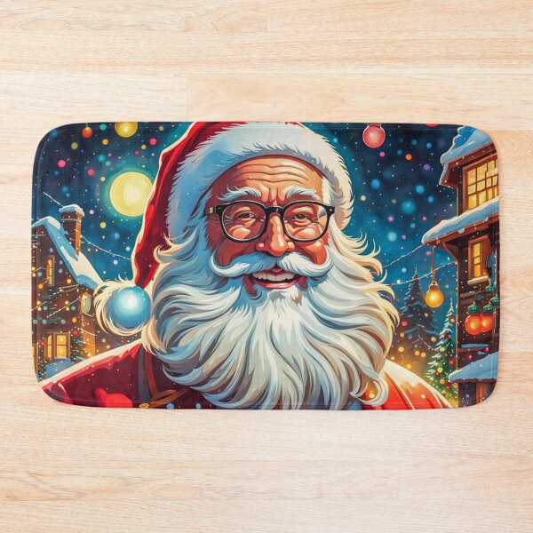 Item preview, Vintage Retro Santa Clause - Papa Noel - Holly Jolly - Joyeux Noel - Merry Christmas designed and sold by MyArt23.