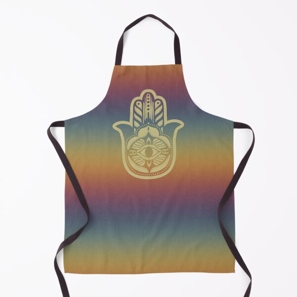 Item preview, Hamsa Lava - Rainbow Sunset + Gold designed and sold by Irene Estelle.