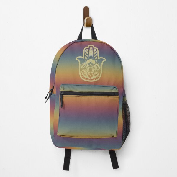 Item preview, Hamsa Lava - Rainbow Sunset + Gold designed and sold by Irene Estelle.