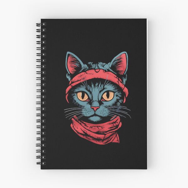 Item preview, Bandana-Clad Feline designed and sold by inkArtistryfine.