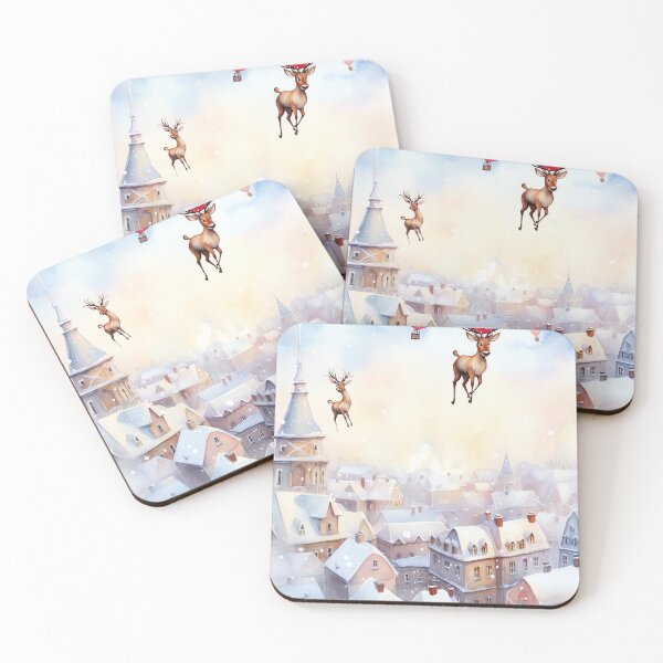 Item preview, Whimsical Winter Flight designed and sold by cute-animals99.