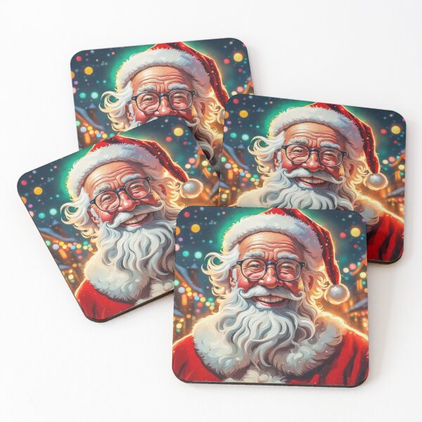 Artikelvorschau, Vintage Retro Weihnachtsmann - Papa Noel - Holly Jolly - Joyeux Noel - Frohe Weihnachten entworfen und verkauft von MyArt23.