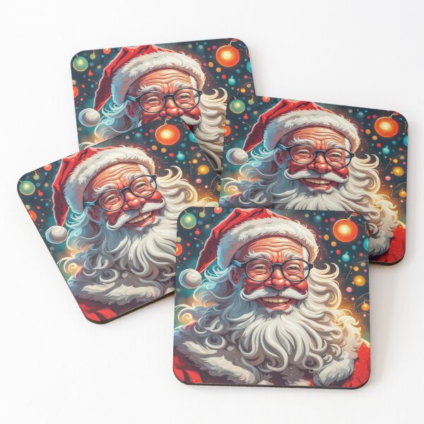 Artikelvorschau, Vintage Retro Weihnachtsmann - Papa Noel - Holly Jolly - Joyeux Noel - Frohe Weihnachten entworfen und verkauft von MyArt23.