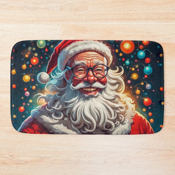 Item preview, Vintage Retro Santa Clause - Papa Noel - Holly Jolly - Joyeux Noel - Merry Christmas designed and sold by MyArt23.