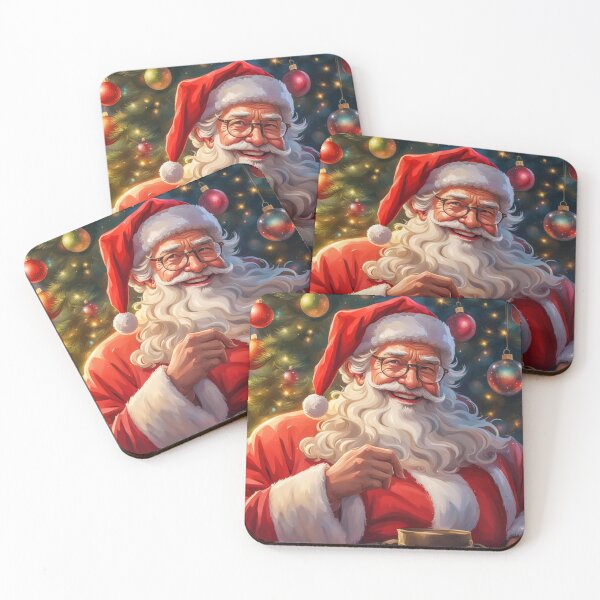 Artikelvorschau, Vintage Retro Weihnachtsmann - Papa Noel - Holly Jolly - Joyeux Noel - Frohe Weihnachten entworfen und verkauft von MyArt23.