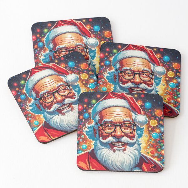 Artikelvorschau, Vintage Retro Weihnachtsmann - Papa Noel - Holly Jolly - Joyeux Noel - Frohe Weihnachten entworfen und verkauft von MyArt23.