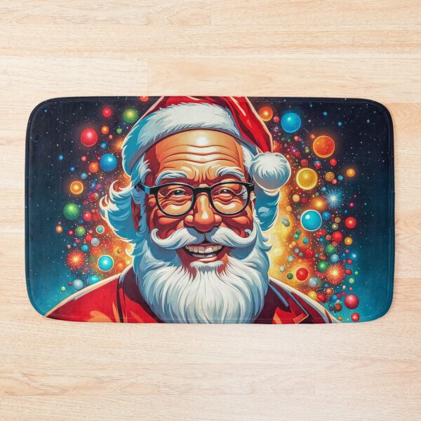 Item preview, Vintage Retro Santa Clause - Papa Noel - Holly Jolly - Joyeux Noel - Merry Christmas designed and sold by MyArt23.
