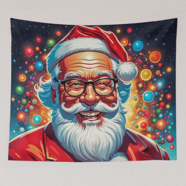Item preview, Vintage Retro Santa Clause - Papa Noel - Holly Jolly - Joyeux Noel - Merry Christmas designed and sold by MyArt23.