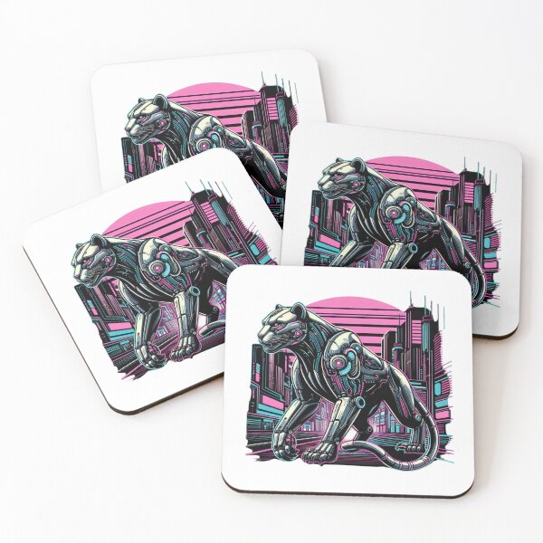Item preview, neon tiger in the light forest designed and sold by Wild Whiskers Studio.