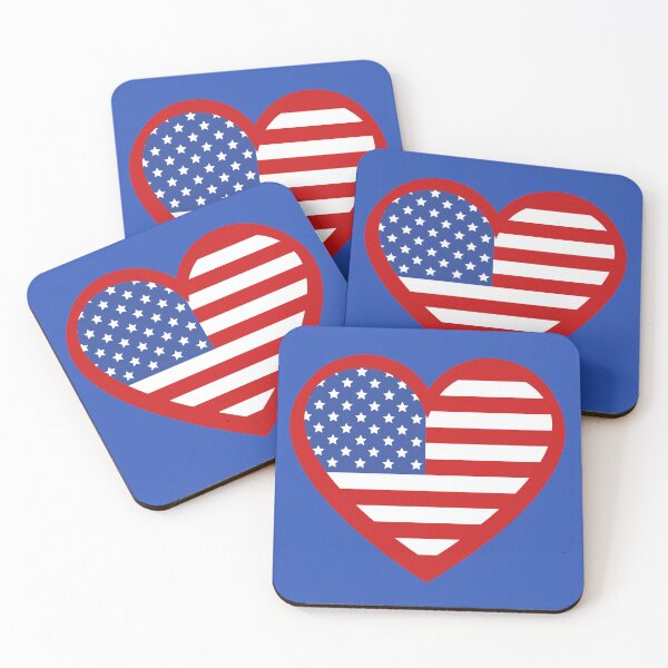 Item preview, American Flag Heart, Red. designed and sold by PNWEnergy.