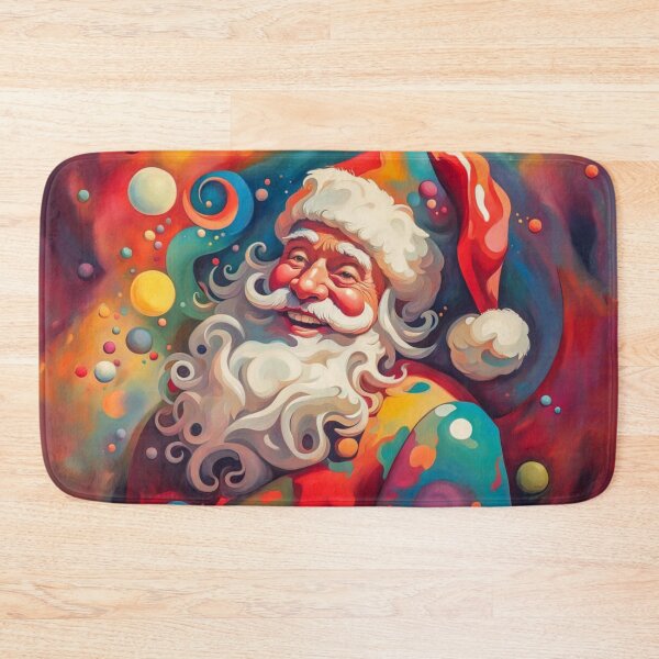 Item preview, Vintage Retro Santa Clause - Papa Noel - Holly Jolly - Joyeux Noel - Merry Christmas designed and sold by MyArt23.
