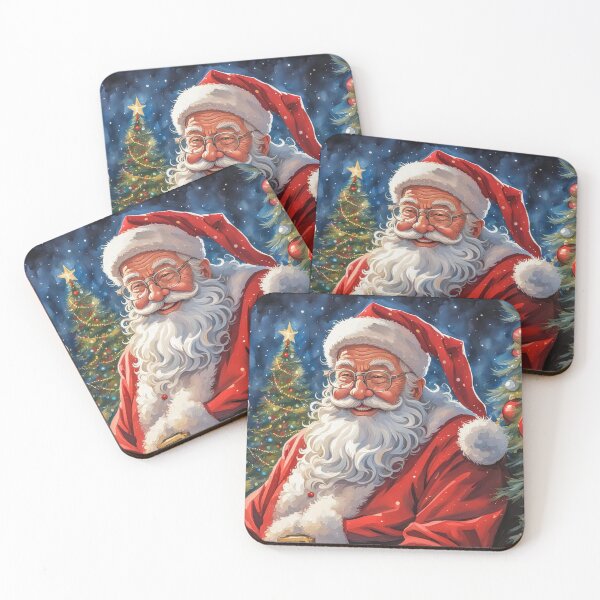 Artikelvorschau, Vintage Retro Weihnachtsmann - Papa Noel - Holly Jolly - Joyeux Noel - Frohe Weihnachten entworfen und verkauft von MyArt23.