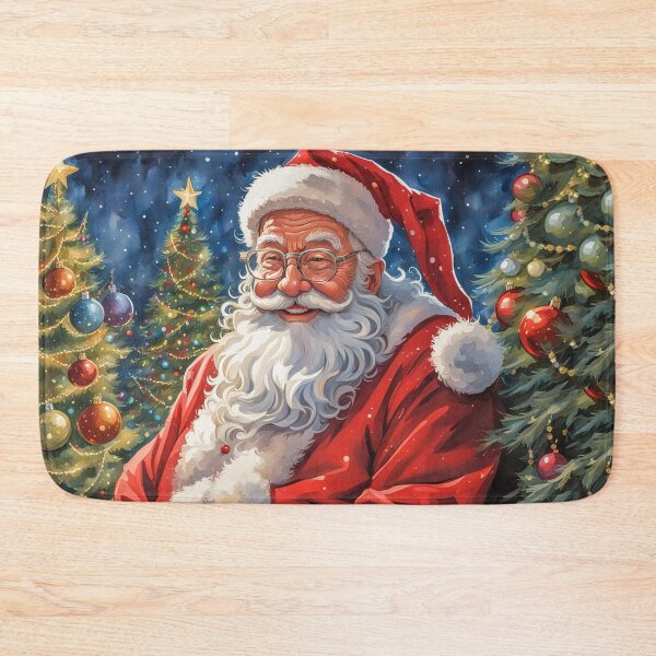Item preview, Vintage Retro Santa Clause - Papa Noel - Holly Jolly - Joyeux Noel - Merry Christmas designed and sold by MyArt23.
