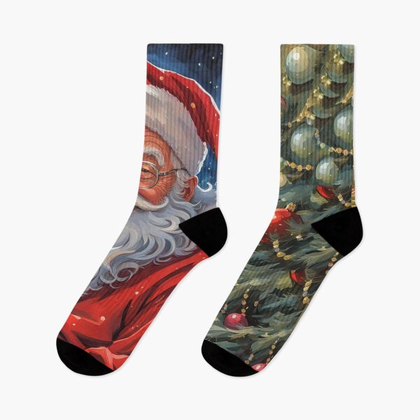Item preview, Vintage Retro Santa Clause - Papa Noel - Holly Jolly - Joyeux Noel - Merry Christmas designed and sold by MyArt23.