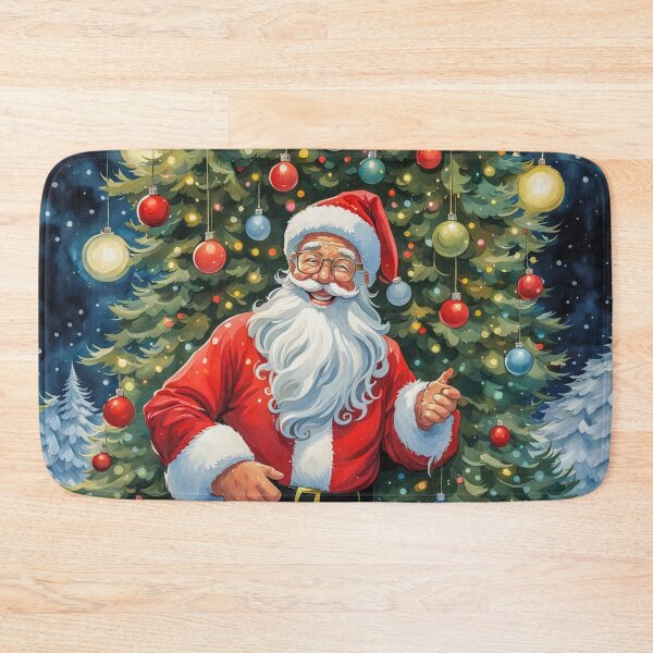 Item preview, Vintage Retro Santa Clause - Papa Noel - Holly Jolly - Joyeux Noel - Merry Christmas designed and sold by MyArt23.