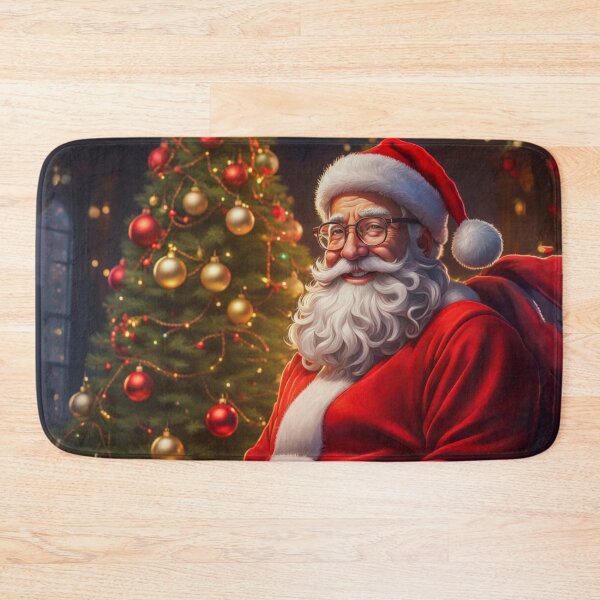 Item preview, Vintage Retro Santa Clause - Papa Noel - Holly Jolly - Joyeux Noel - Merry Christmas designed and sold by MyArt23.