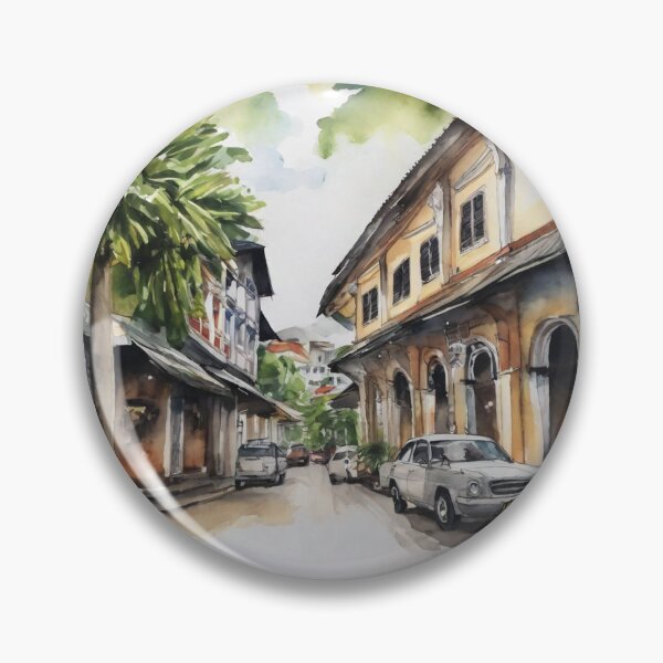 Artikelvorschau, Aquarell-Stadtskizze von Georgetown Penang entworfen und verkauft von ailia-hikaru.