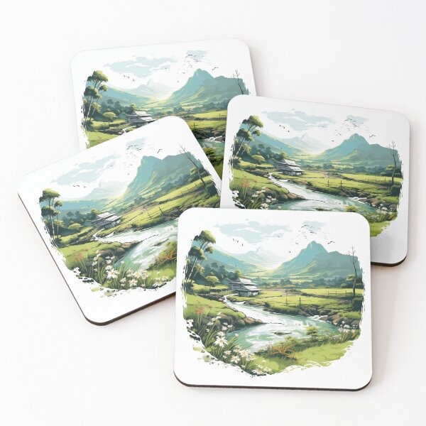 Item preview,  "Tranquil Vietnamese Countryside: Traditional Brushstroke Art " designed and sold by Huycao211.