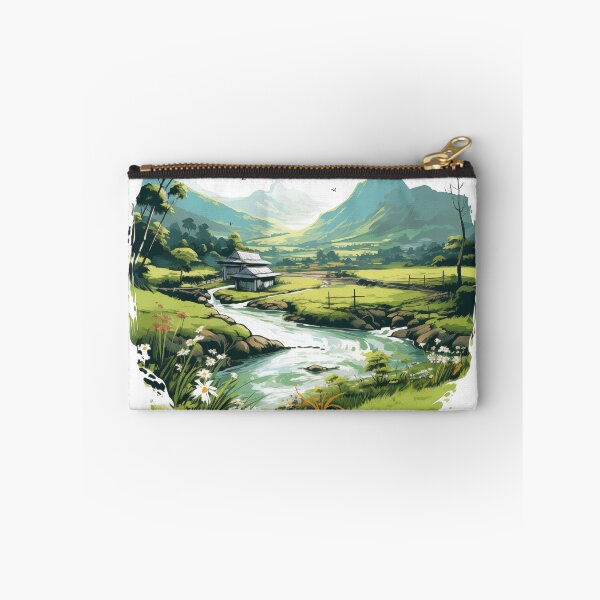 Item preview,  "Tranquil Vietnamese Countryside: Traditional Brushstroke Art " designed and sold by Huycao211.