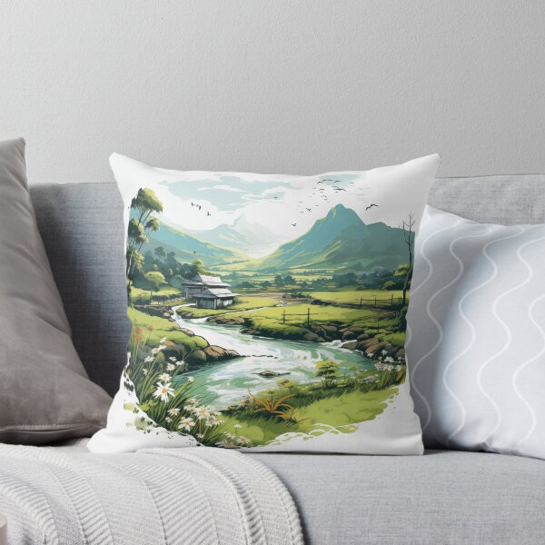 Item preview,  "Tranquil Vietnamese Countryside: Traditional Brushstroke Art " designed and sold by Huycao211.