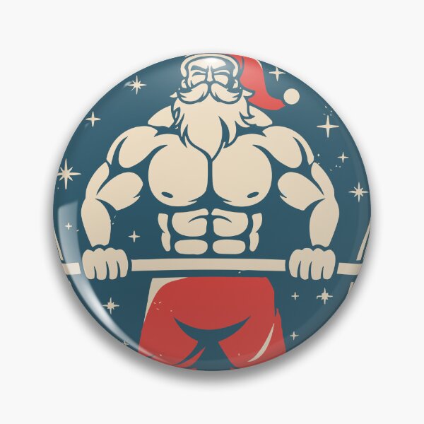 Item preview, Santa Lifting Weights designed and sold by ThreadmyCanvas.