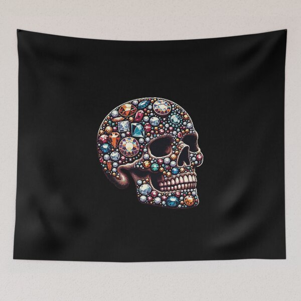 Item preview, Bejeweled Skull designed and sold by vazqueznash.
