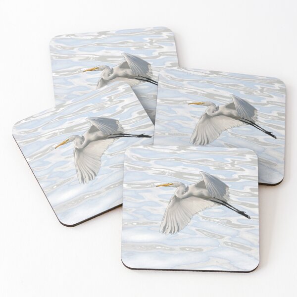 Item preview, A flying egret over the water designed and sold by Juviraga.