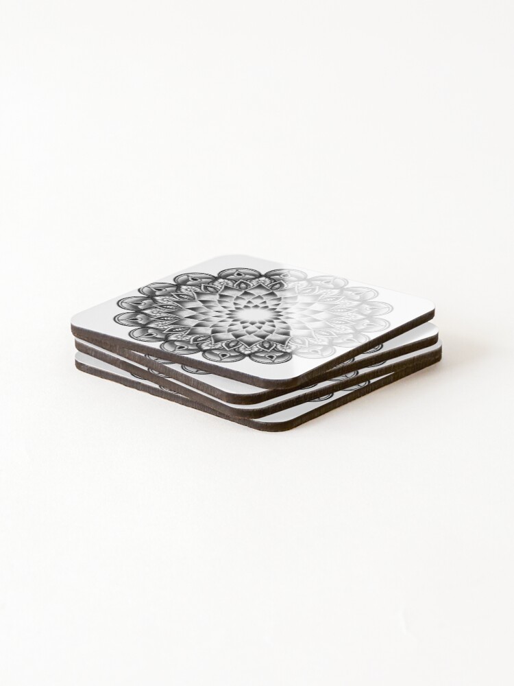 Thumbnail 4 of 5, Coasters (Set of 4), mandala designed and sold by Rangelo.