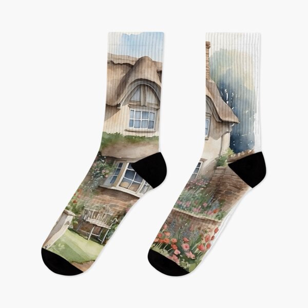 Item preview, English country house watercolor designed and sold by Jayjaynaenae.