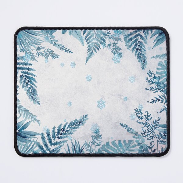 Item preview, blue fern leaves tropical snow  designed and sold by nyhhhh.