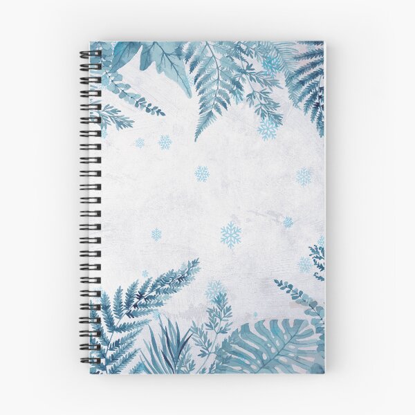 Item preview, blue fern leaves tropical snow  designed and sold by nyhhhh.