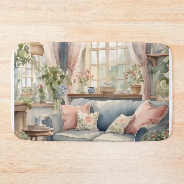 Aperçu de l'œuvre Salon vintage, style cottage anglais. créée et vendue par Jayjaynaenae.