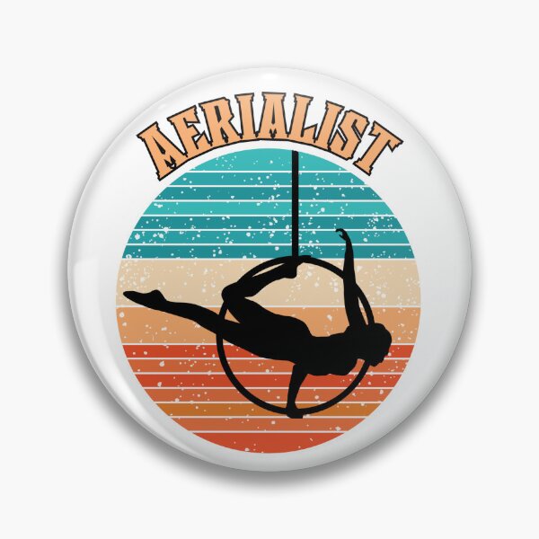 Item preview, Aerialist Lyra Croc Retro Circus Sunset Circle designed and sold by SanguineSiren.