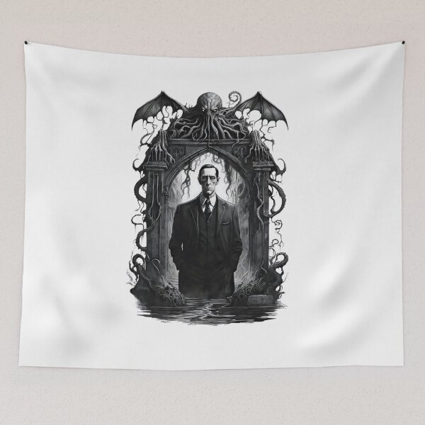 Item preview, Howard Phillips HP Lovecraft under Cthulhu Gate designed and sold by TrendiKloset.