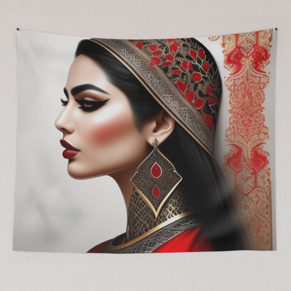 Item preview, Beautiful woman in red designed and sold by Roxburylane.