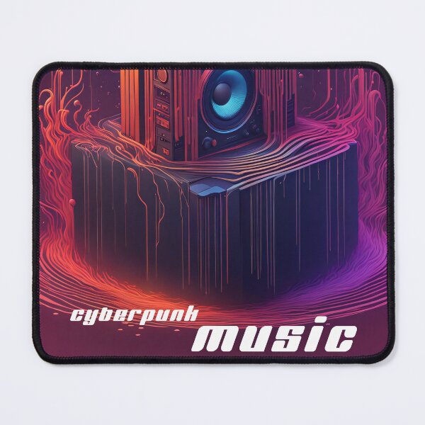 Item preview, Modern music box, futuristic, cyberpunk, font: Cyberpunk Music designed and sold by Salimgor Hangaround Music.