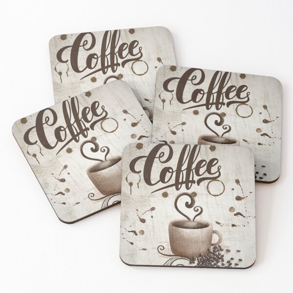 Item preview, Painted Vintage Coffee designed and sold by HappyLifeCreate.