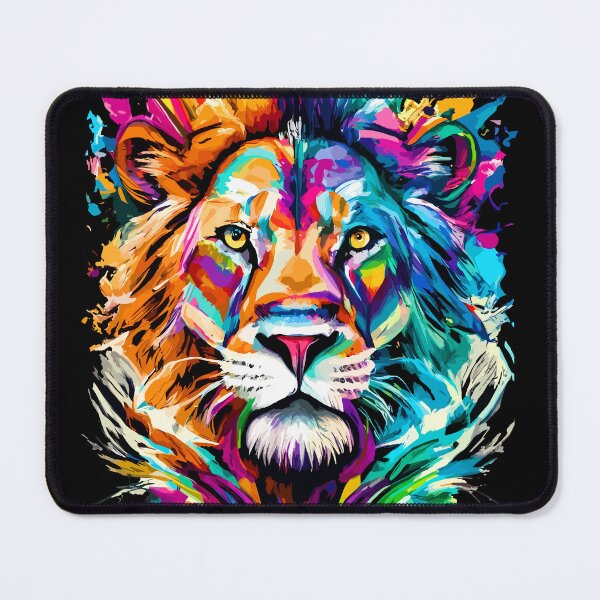 Item preview, Lion Colourful - Cute Lion Head - Wild Cat & Big Cat - I Love Lions designed and sold by BabyYodaSticker.