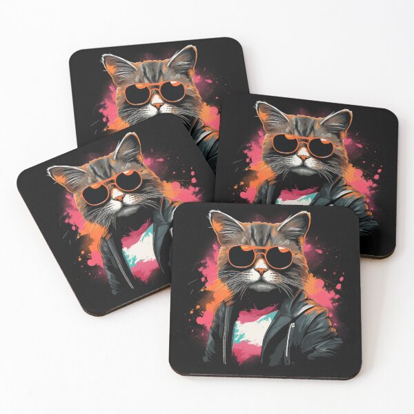 Artikelvorschau, „Rebel Cat Coolness: Edgy Bad Boy Cat T-Shirt Design“ entworfen und verkauft von Huycao211.